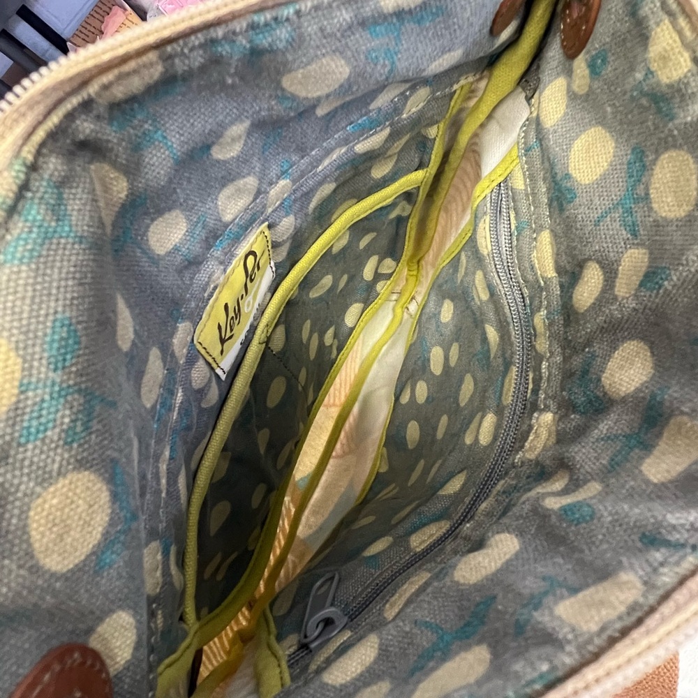 Fossil Key Per Coated Canvas Crossbody Purse Bag - image 7